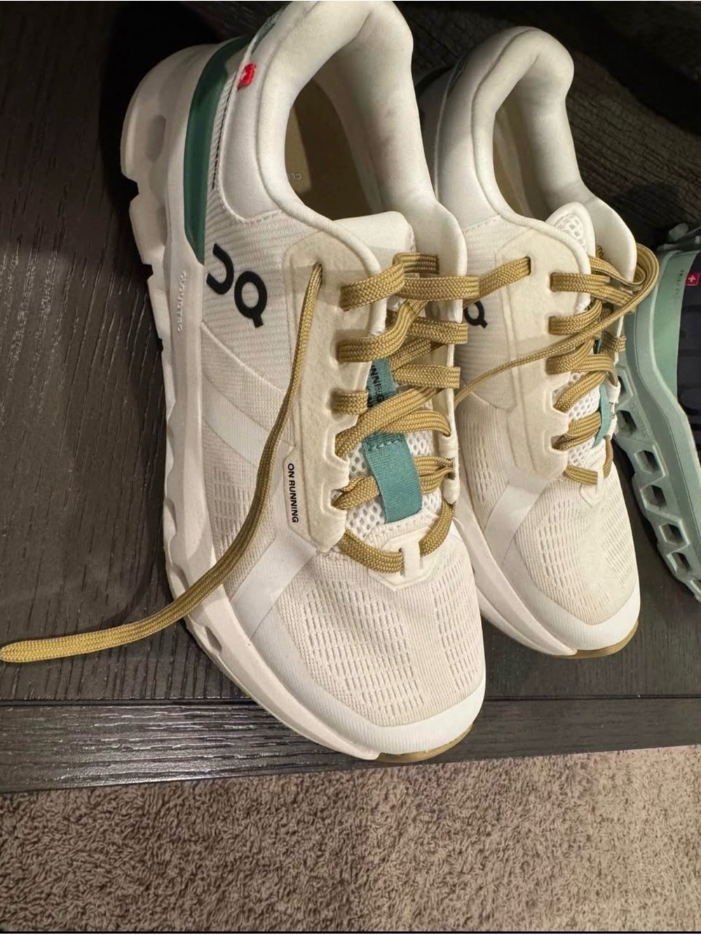 On Running Women's Cloudnova Athletic Shoes in White/Teal
